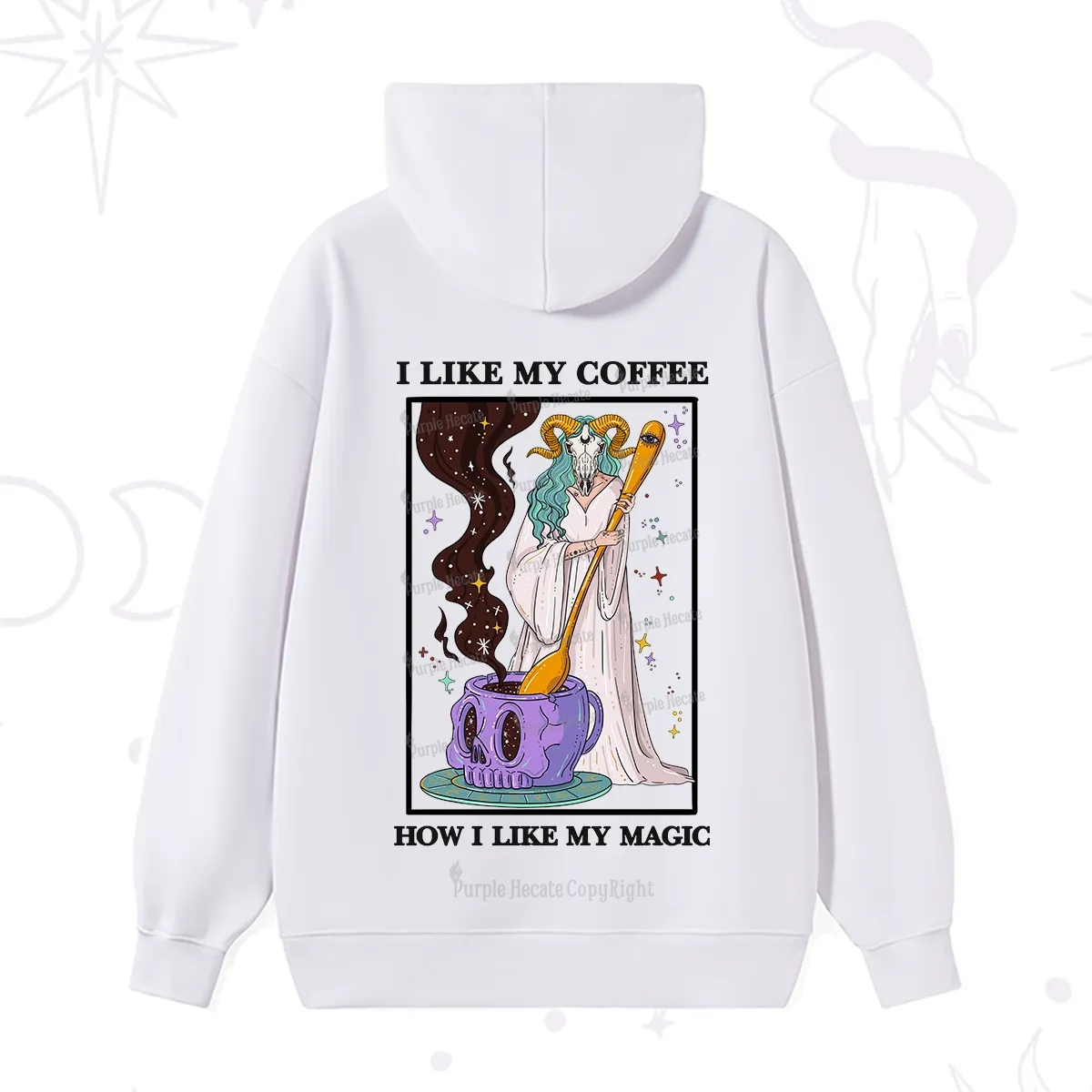 Purplehecate I Like My Coffee How I Like My Magic Hoodie