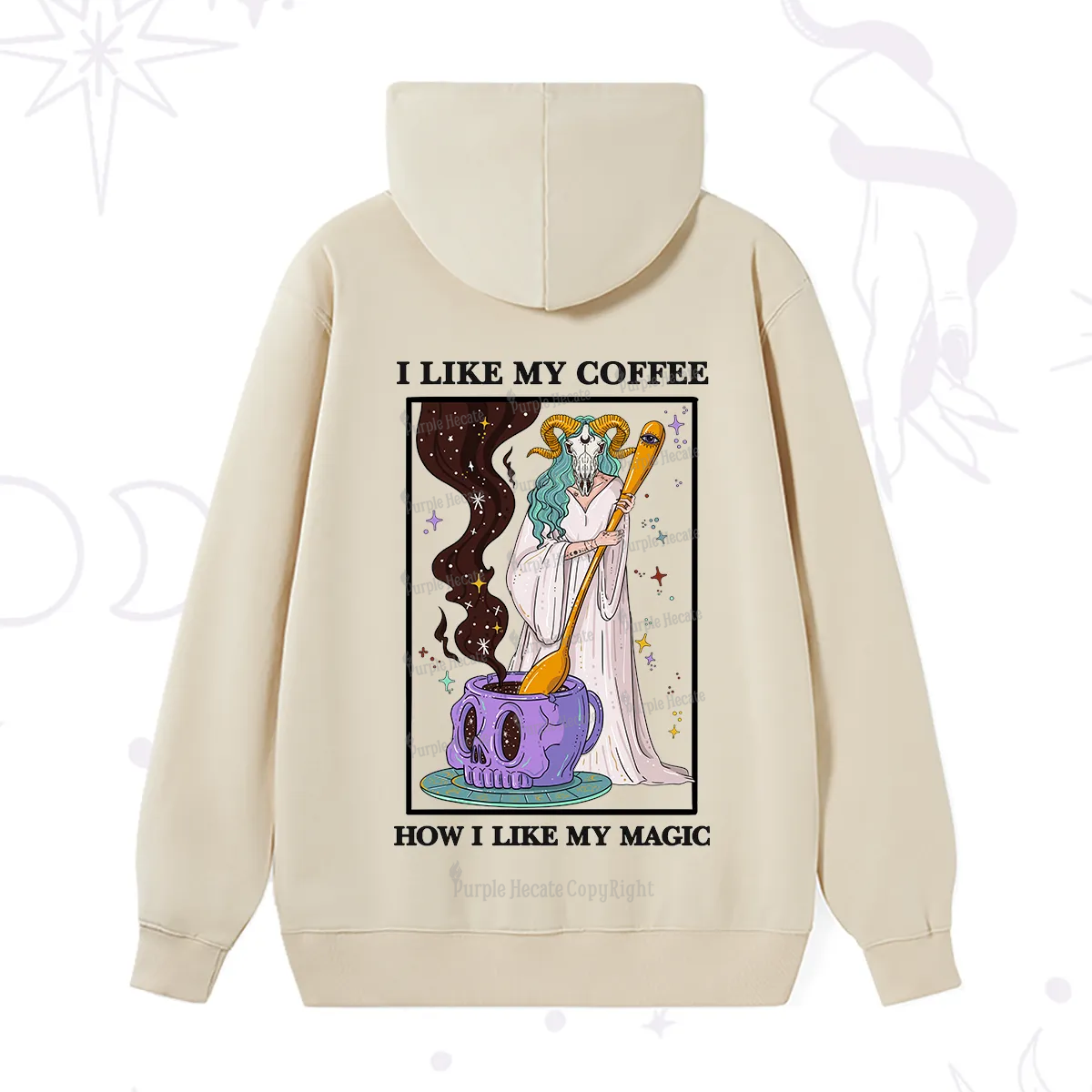 Purplehecate I Like My Coffee How I Like My Magic Hoodie