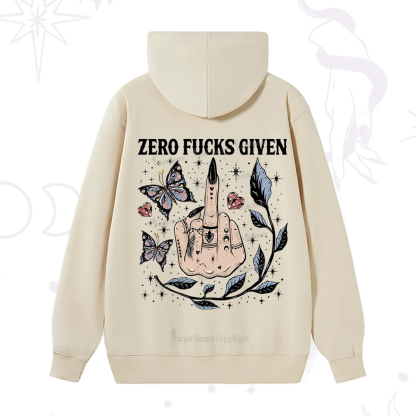 Purplehecate Zero Fucks Given Hoodie