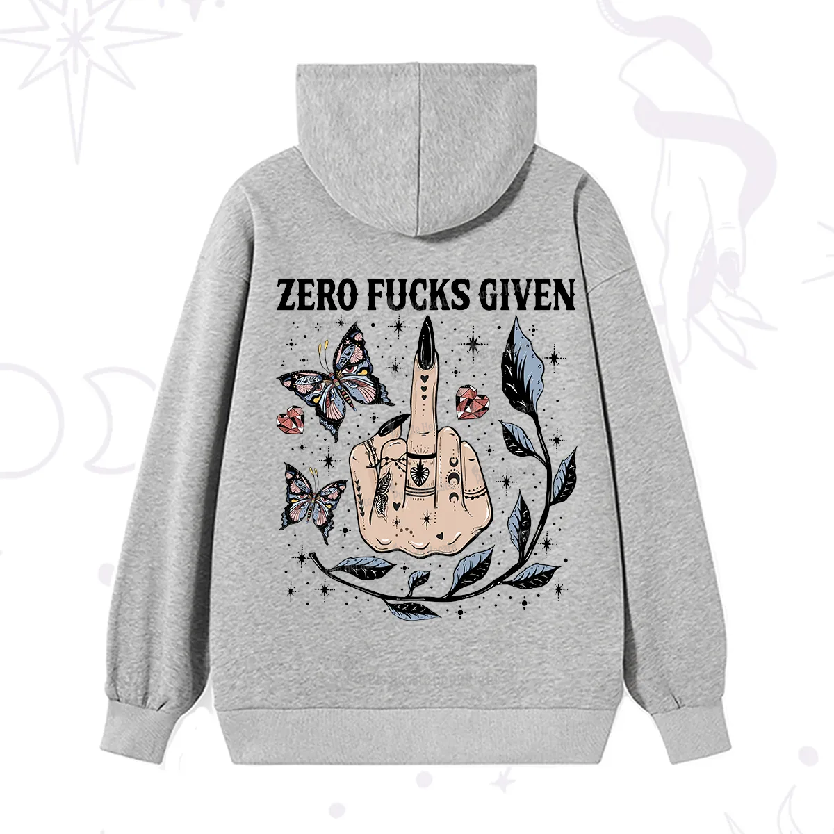 Purplehecate Zero Fucks Given Hoodie