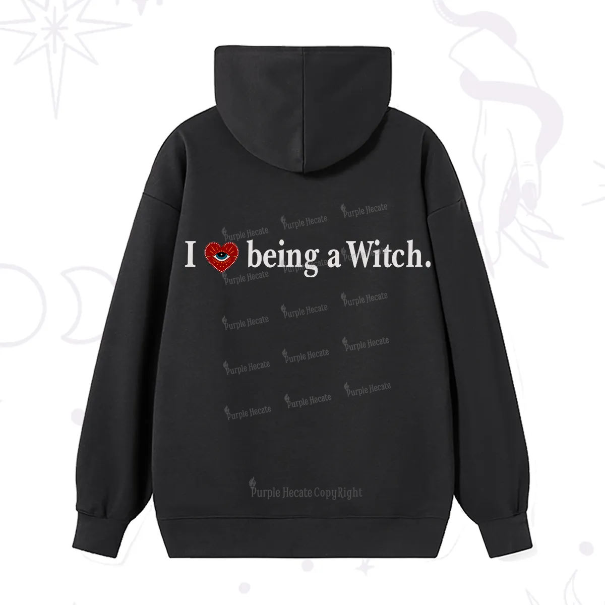 Purplehecate I Being A Witch Hoodie