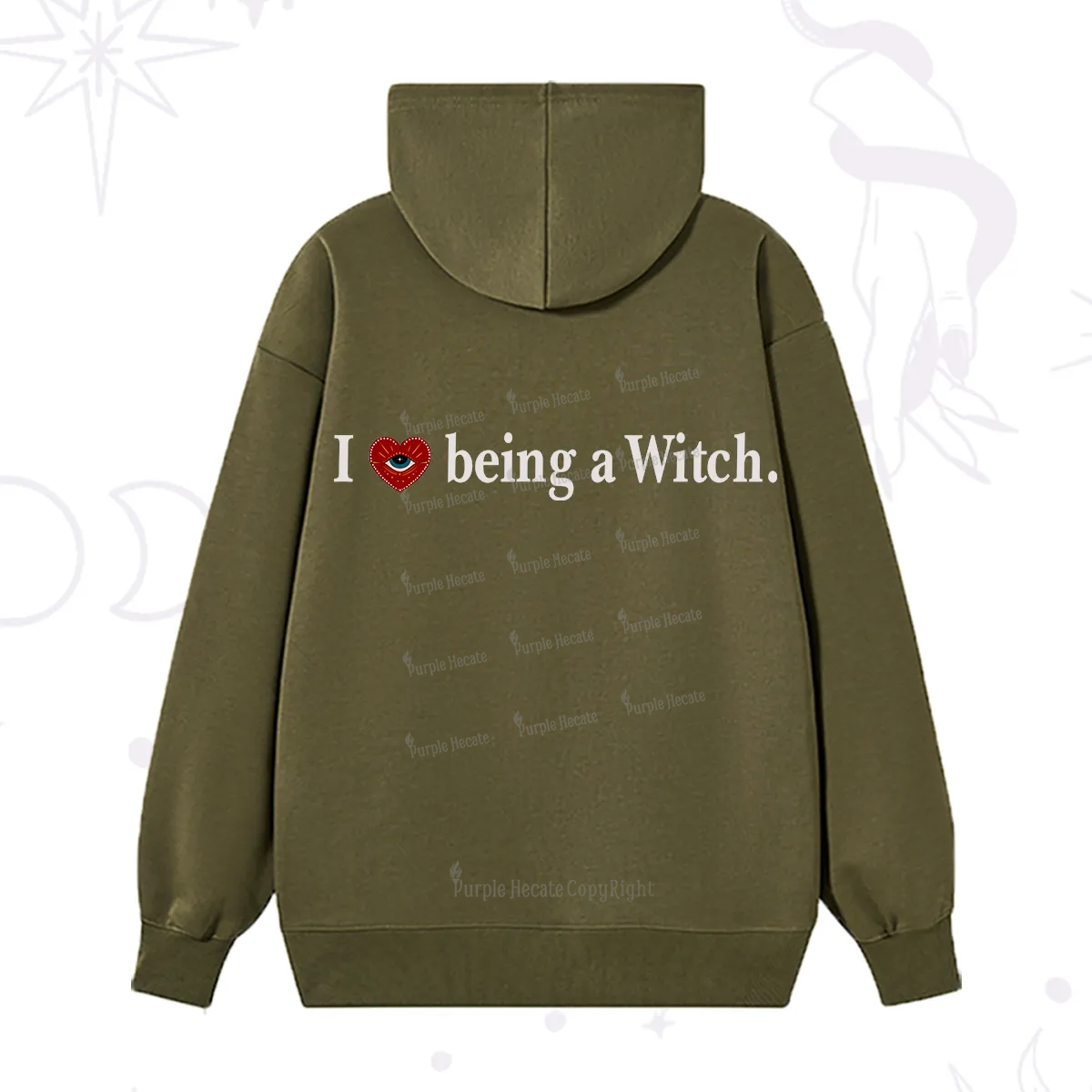 Purplehecate I Being A Witch Hoodie