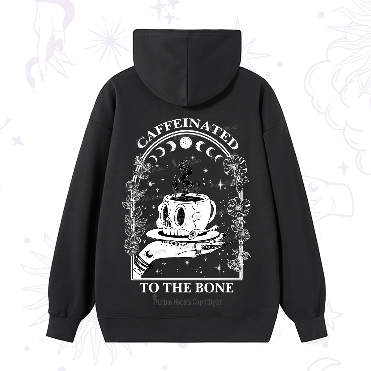 Purplehecate Caffeinated To The Bone Hoodie