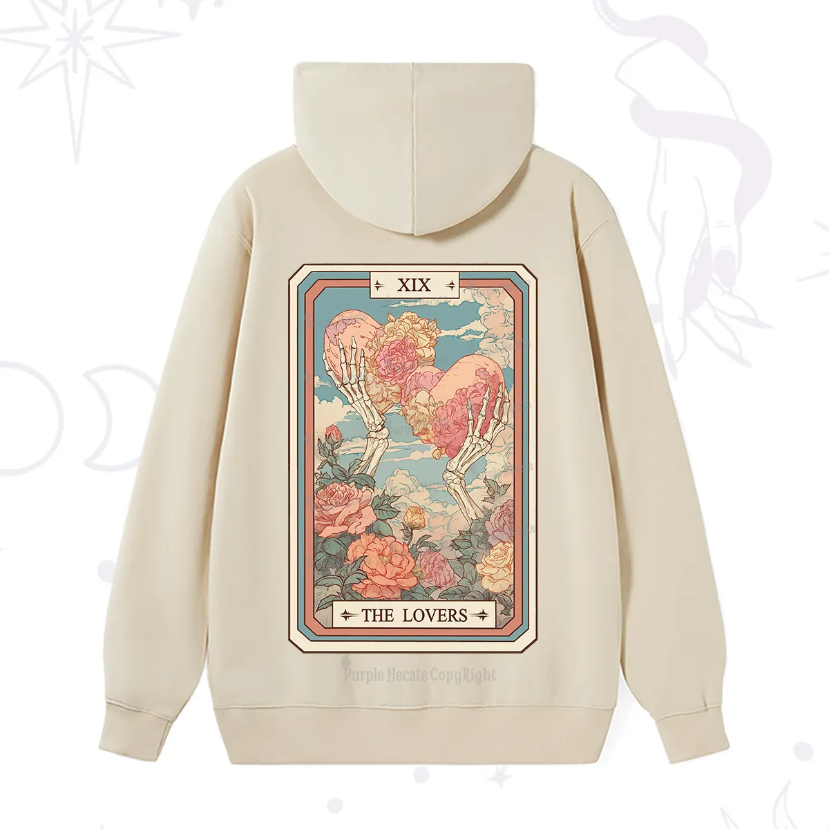 Purplehecate The Lovers Undying Heart Tarot Hoodie