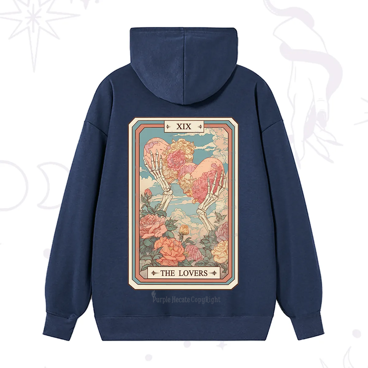 Purplehecate The Lovers Undying Heart Tarot Hoodie