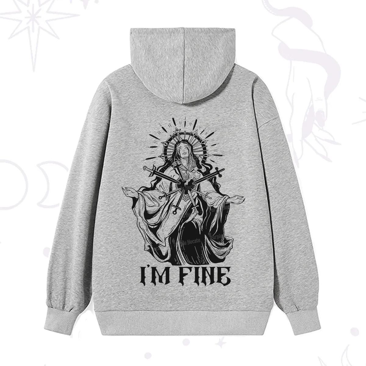 Purplehecate I'm Fine Hoodie