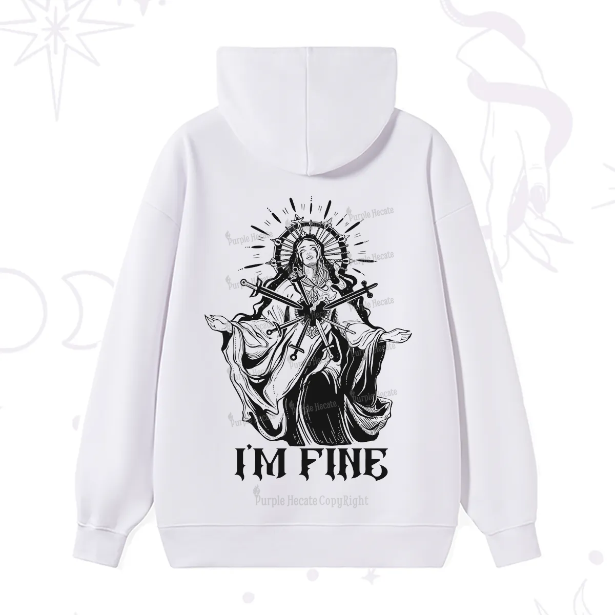 Purplehecate I'm Fine Hoodie