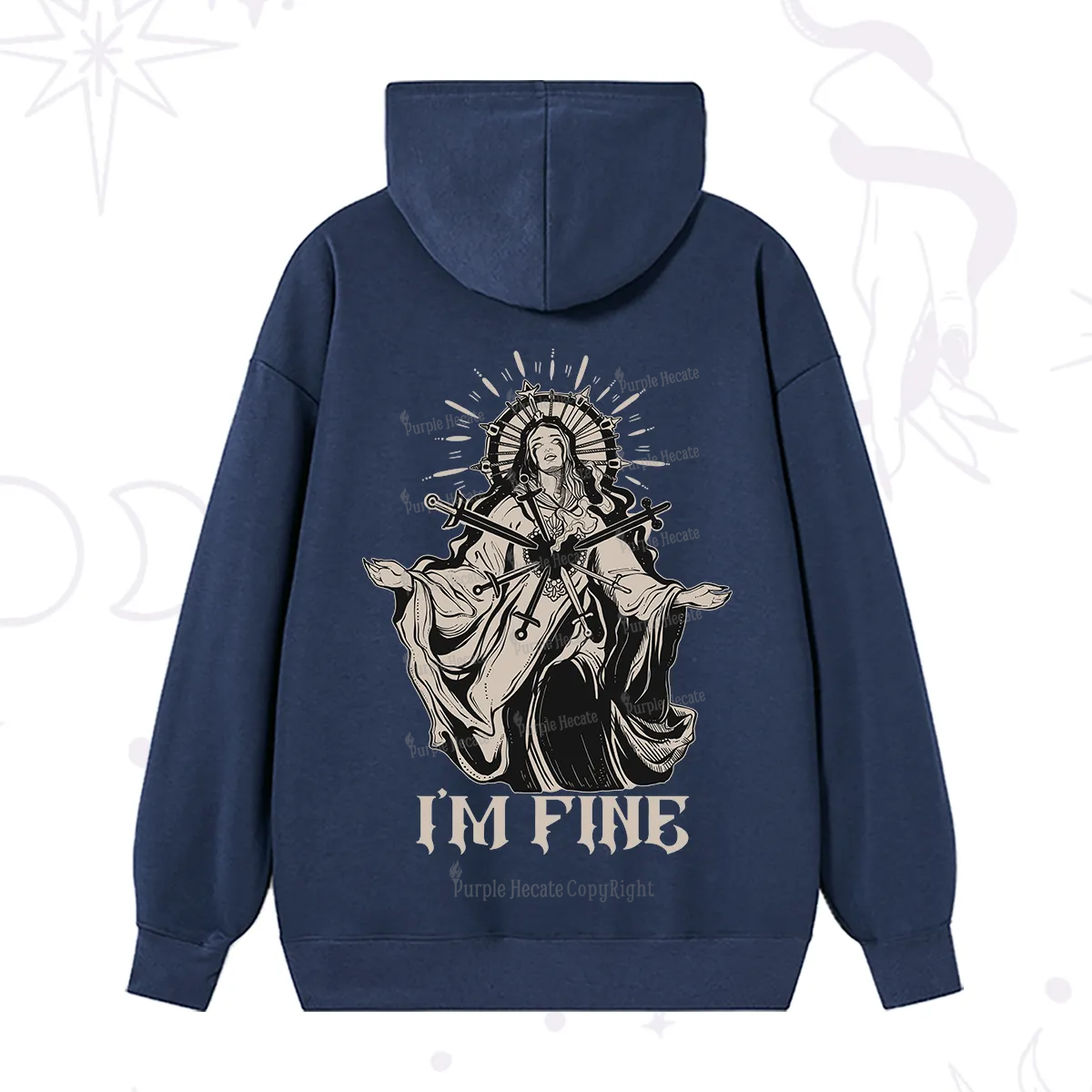 Purplehecate I'm Fine Hoodie