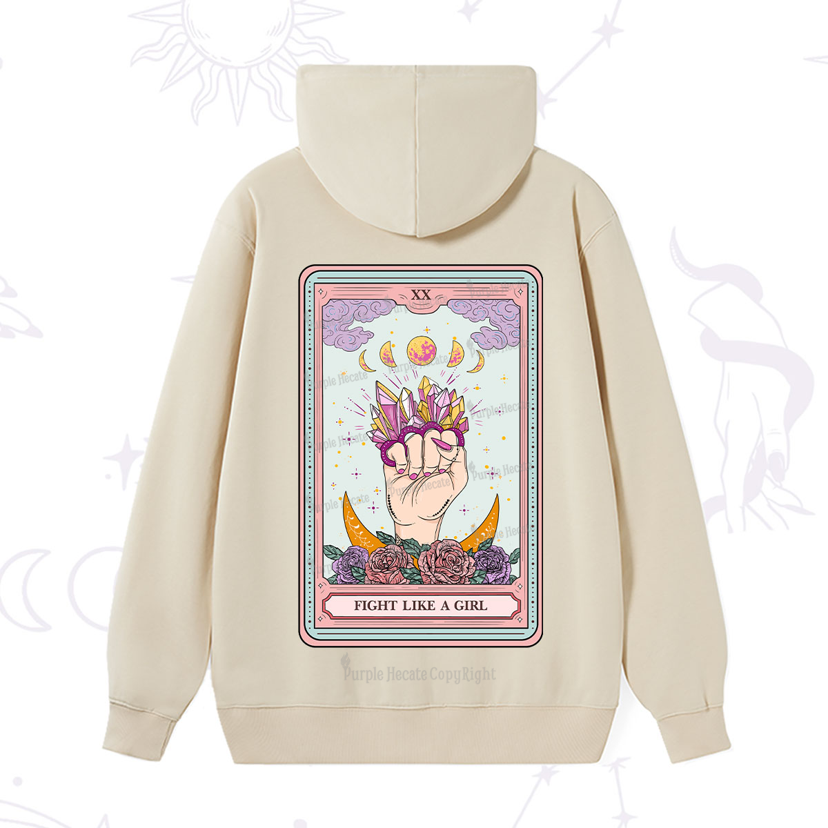 Purplehecate The Fight Like A Girl Tarot Hoodie