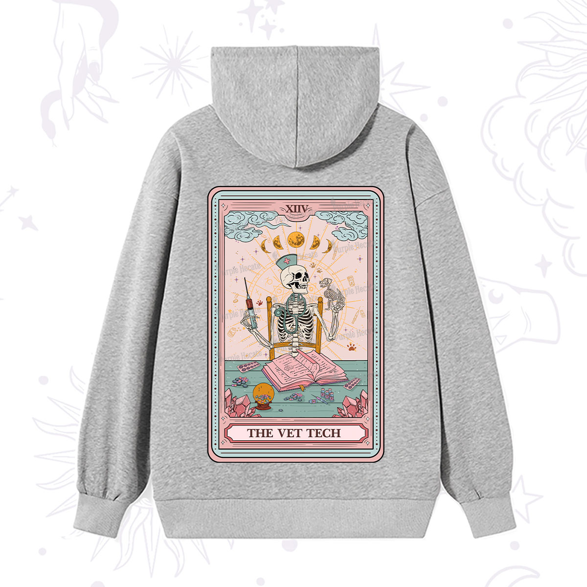 Purplehecate The Vet Tech Tarot Card Hoodie