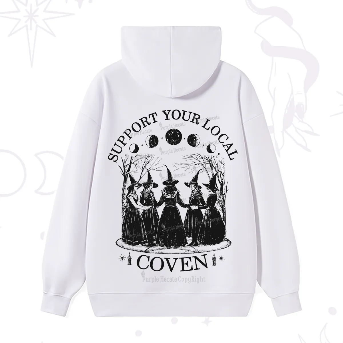 Purplehecate Support Your Local Coven Hoodie