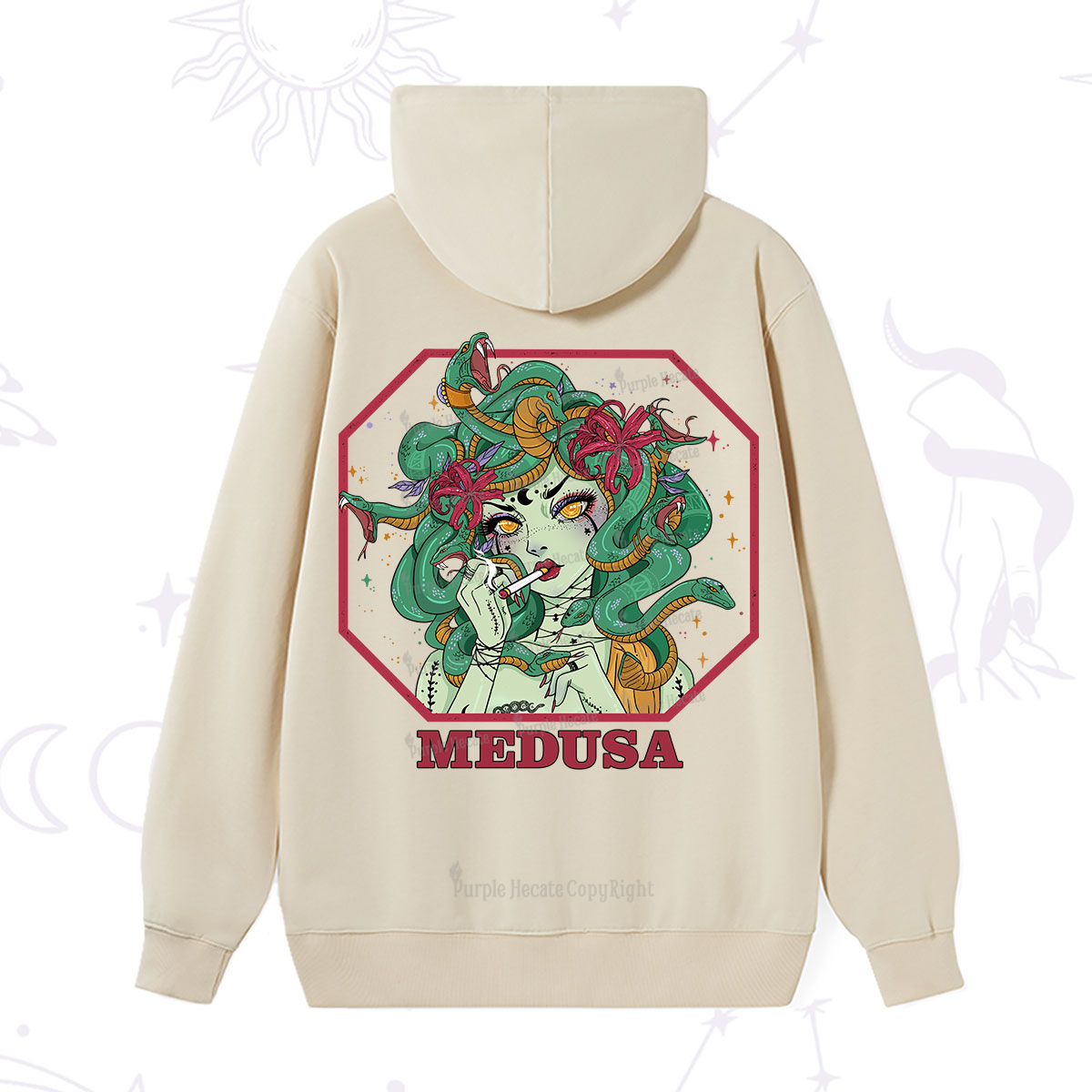 Purplehecate The Greek Goddess Medusa Hoodie