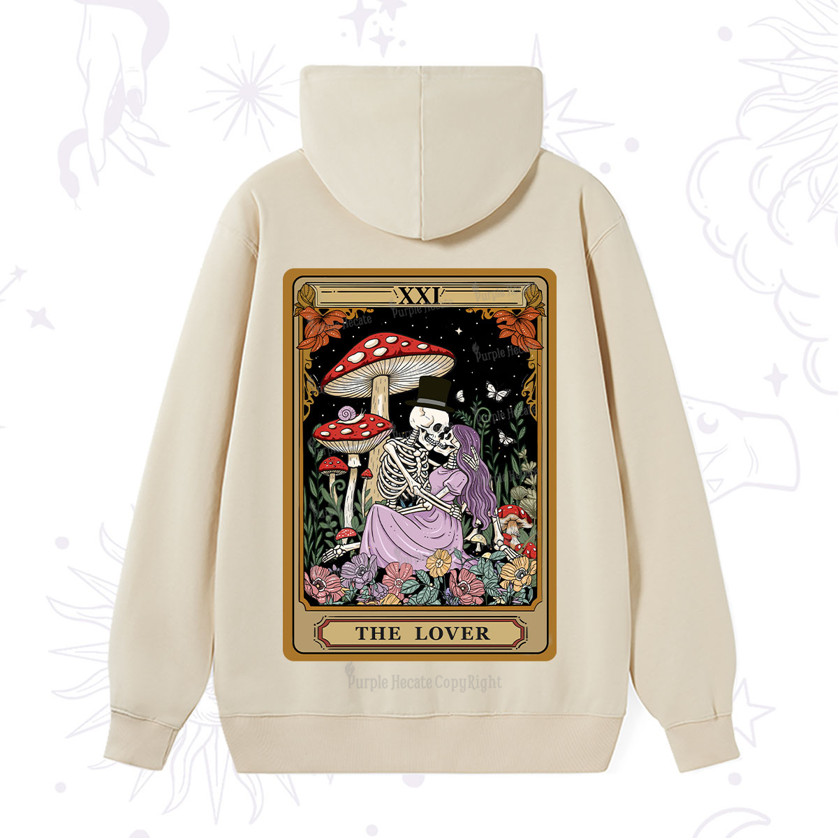 Purplehecate The Vintage Lover Tarot Hoodie