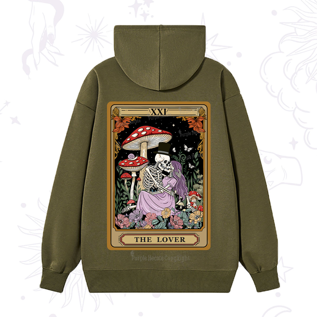 Purplehecate The Vintage Lover Tarot Hoodie