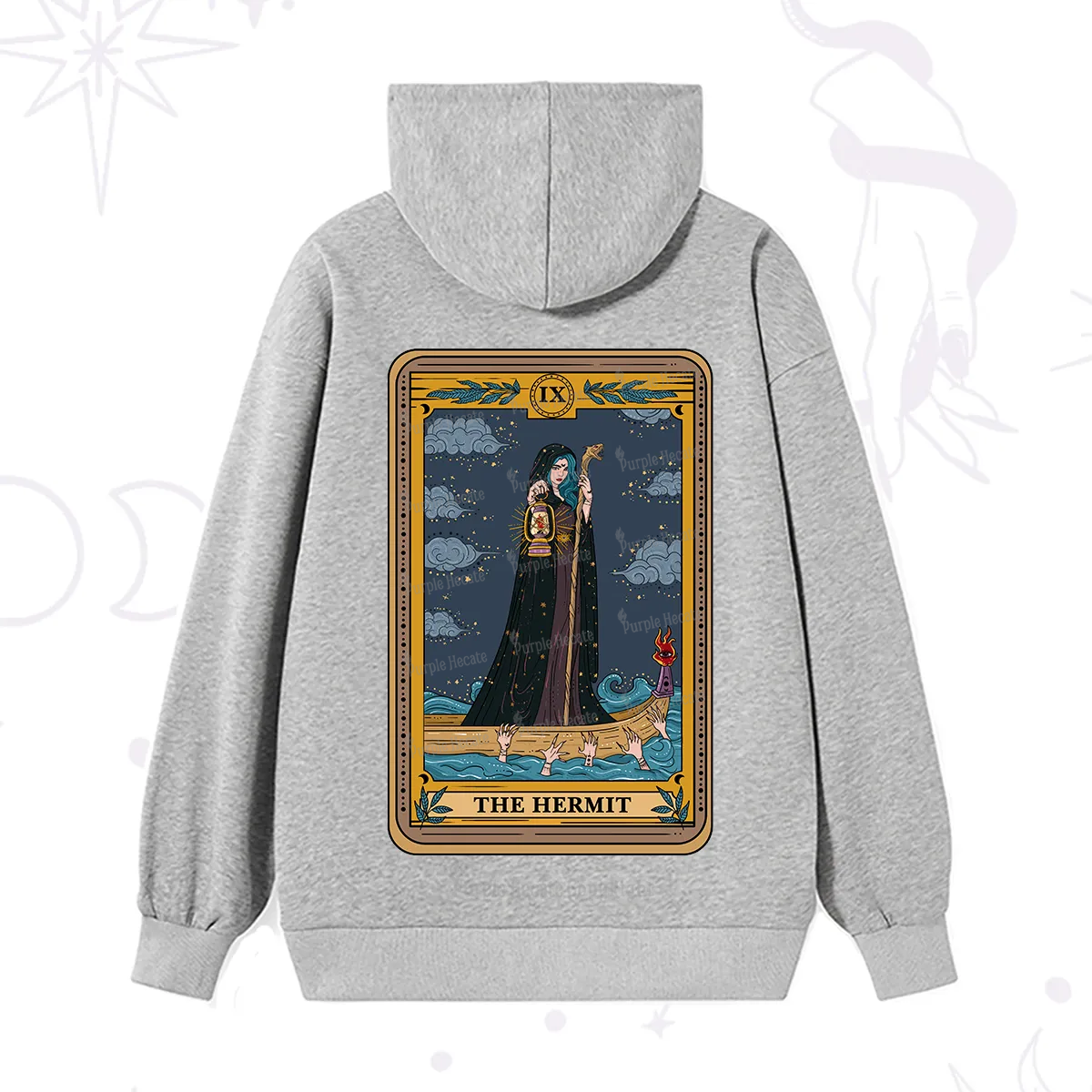 Purplehecate The Hermit Goddess Tarot Hoodie