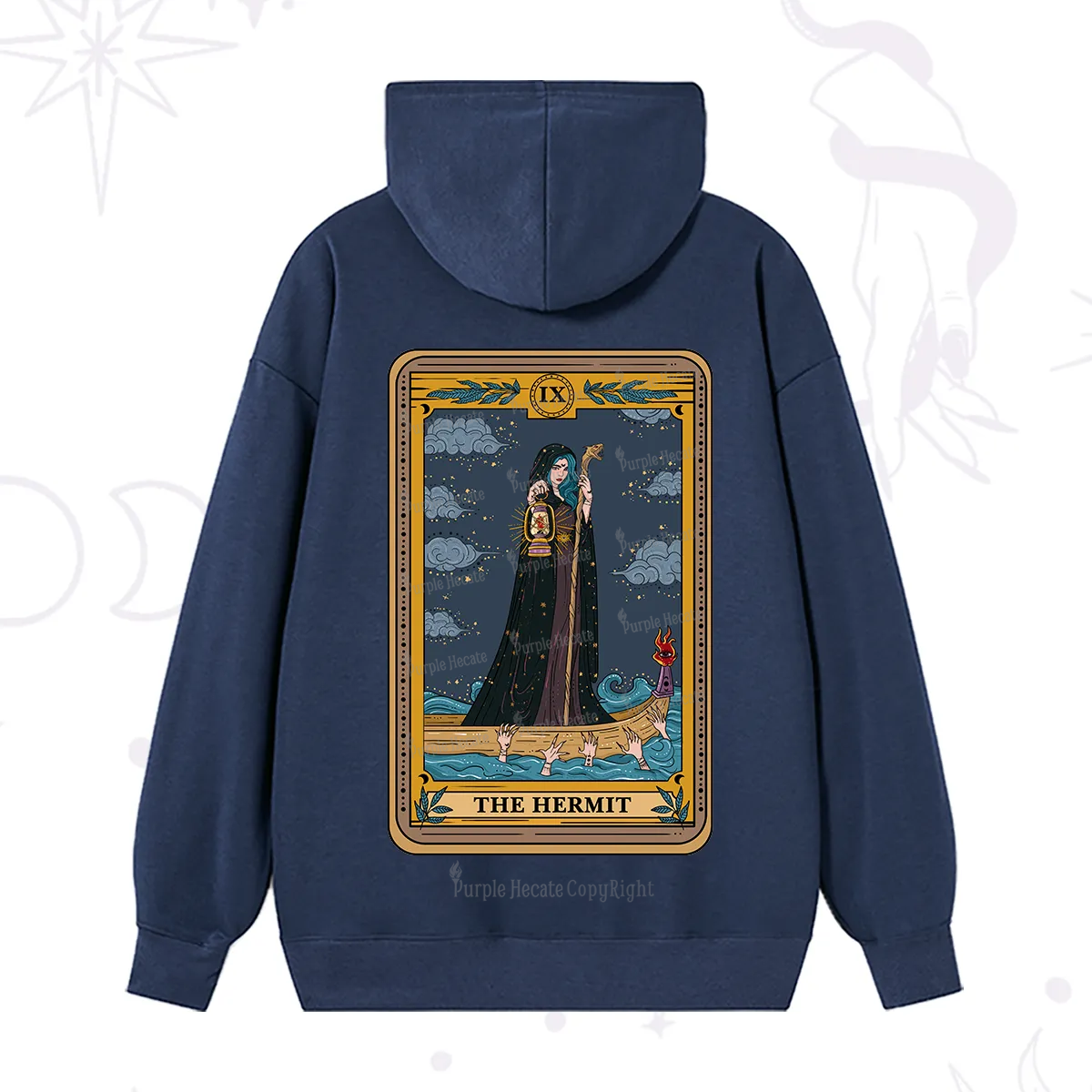 Purplehecate The Hermit Goddess Tarot Hoodie