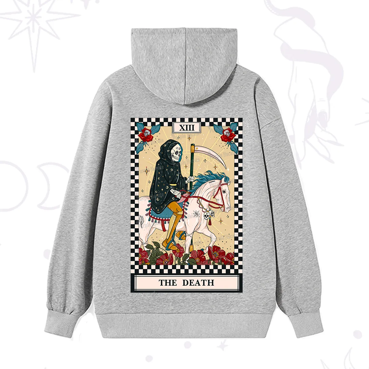 Purplehecate The Death Tarot Skeleton Hoodie