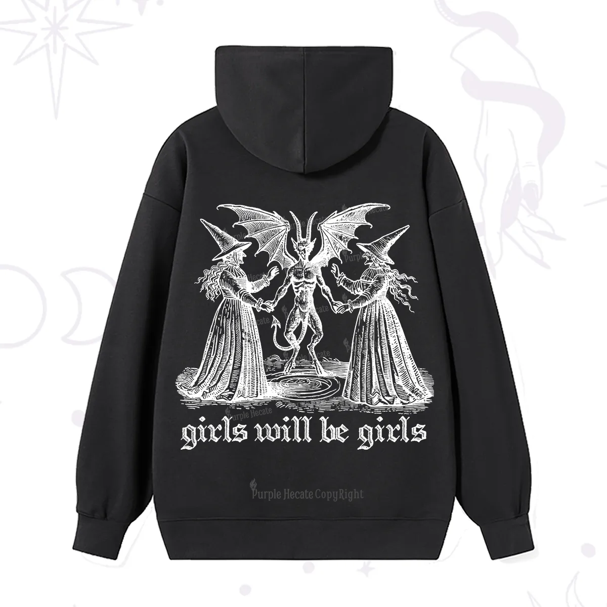 Purplehecate Witch Girls Will Be Girls Hoodie
