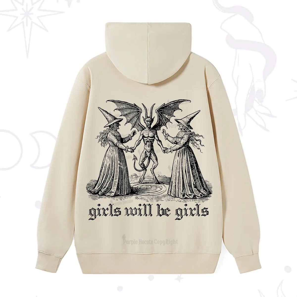 Purplehecate Witch Girls Will Be Girls Hoodie