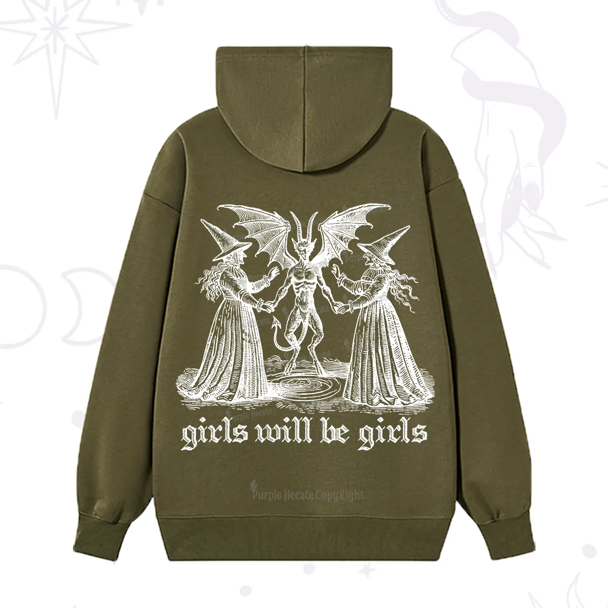 Purplehecate Witch Girls Will Be Girls Hoodie
