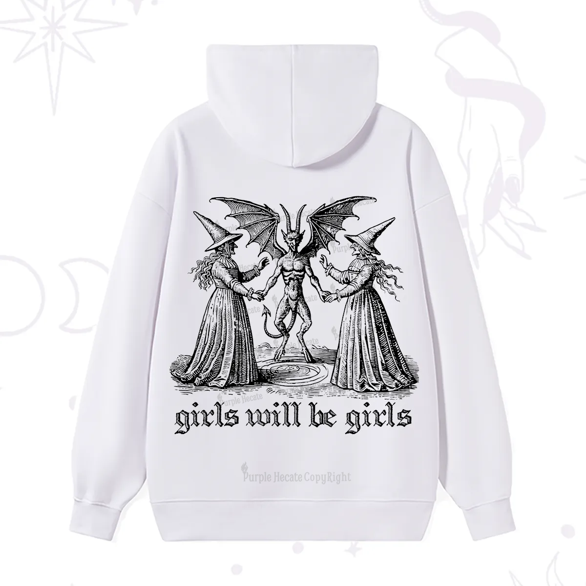 Purplehecate Witch Girls Will Be Girls Hoodie