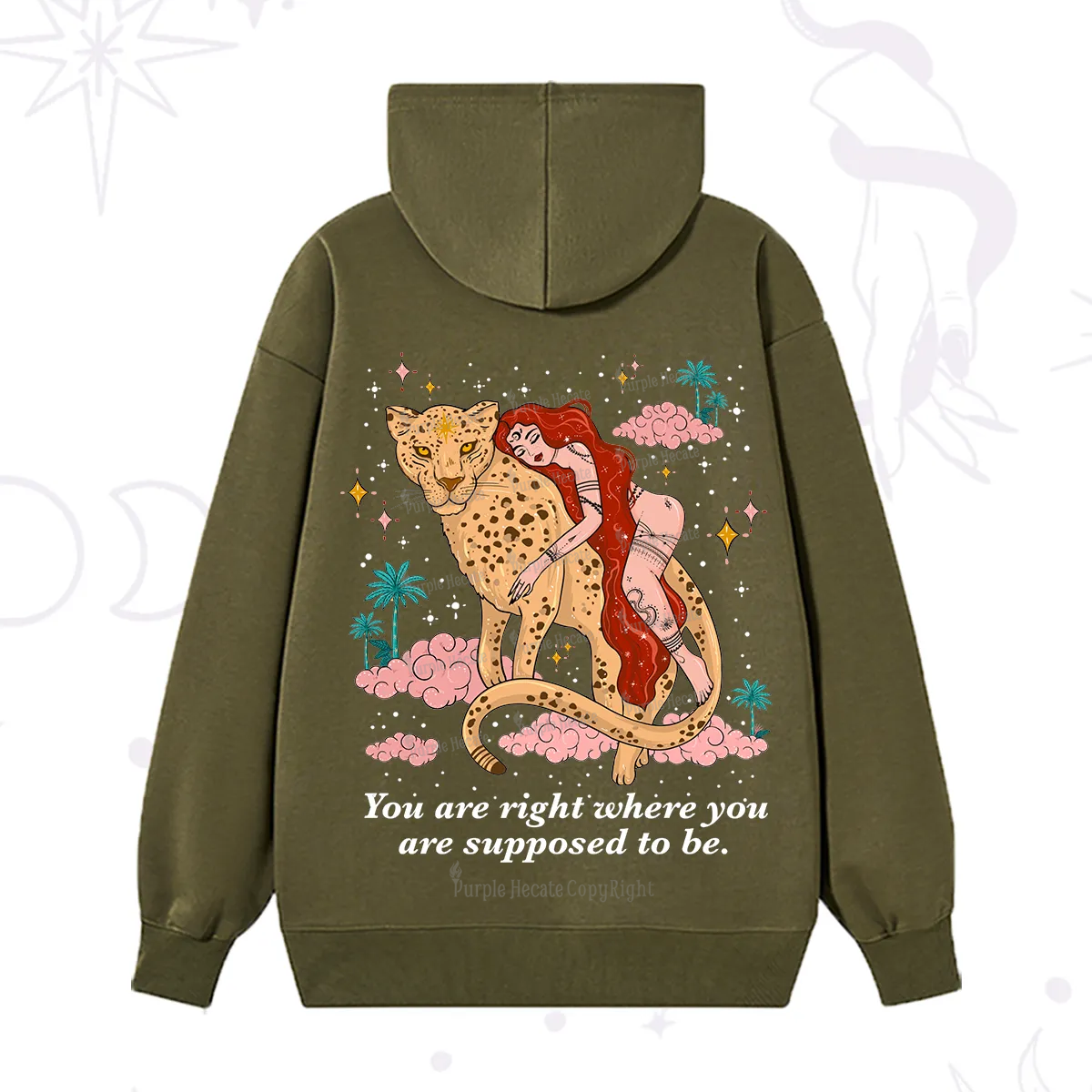 Purplehecate You Are Right Where You Are Supposed To Be Hoodie