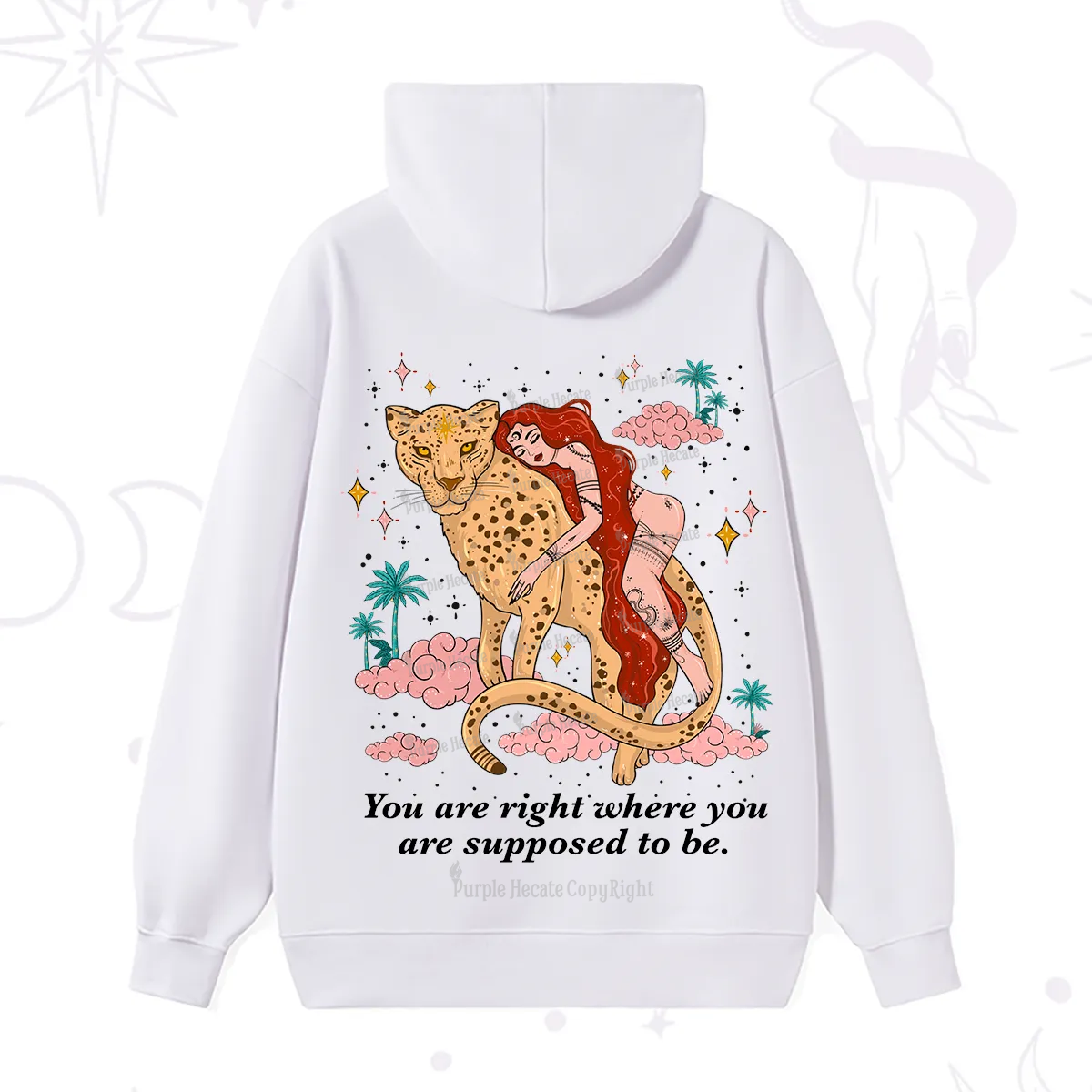 Purplehecate You Are Right Where You Are Supposed To Be Hoodie