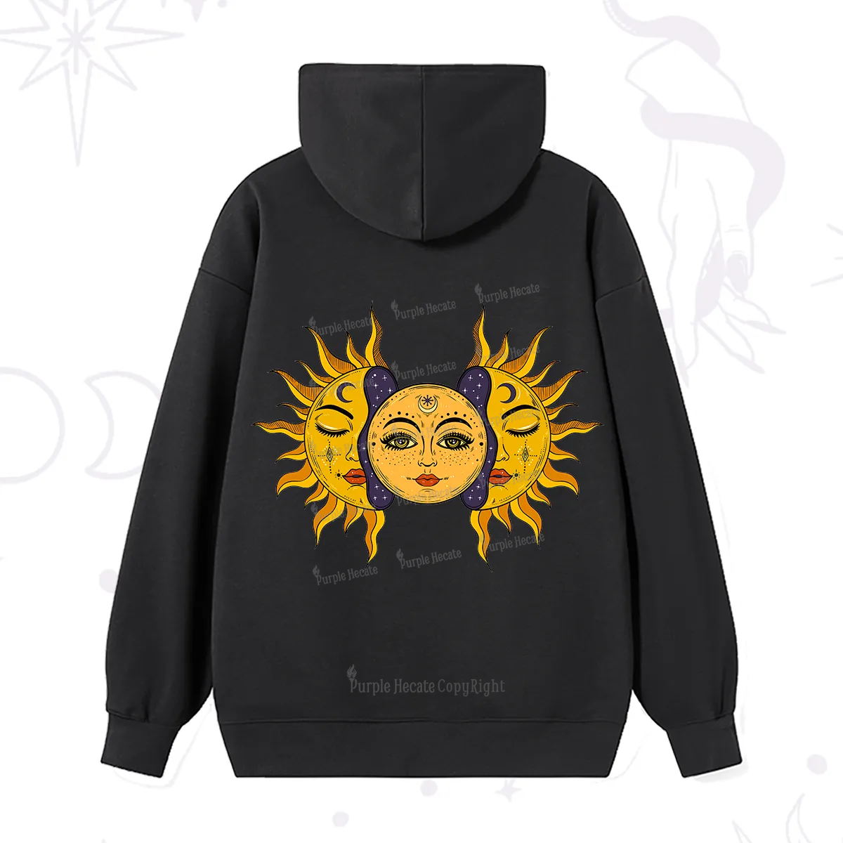 Purplehecate Celestial Twin Suns Hoodie