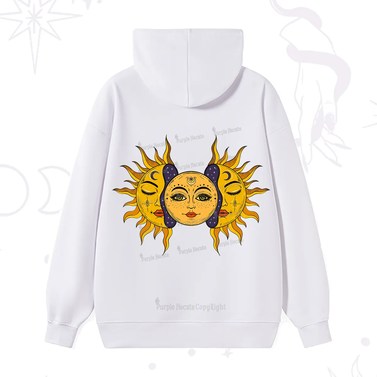 Purplehecate Celestial Twin Suns Hoodie