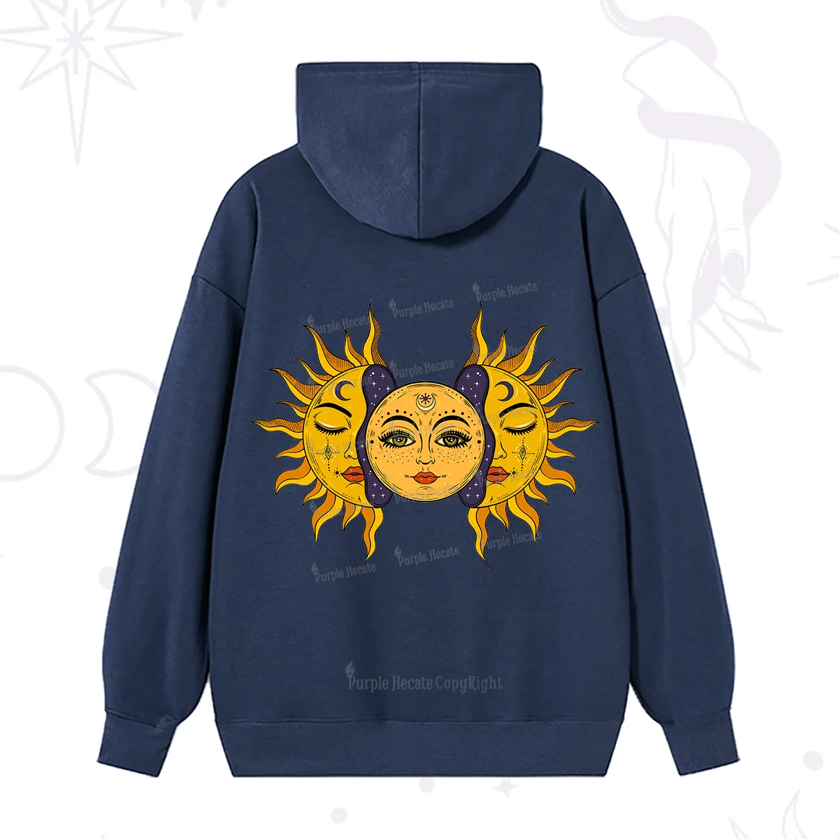 Purplehecate Celestial Twin Suns Hoodie
