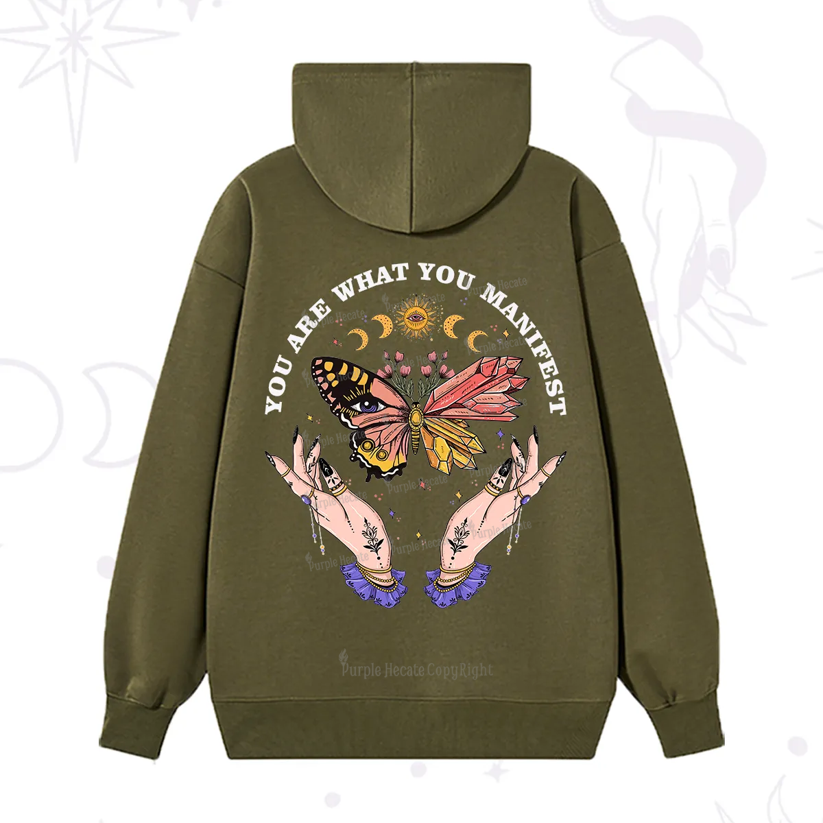 Purplehecate You Are What You Manifest Hoodie