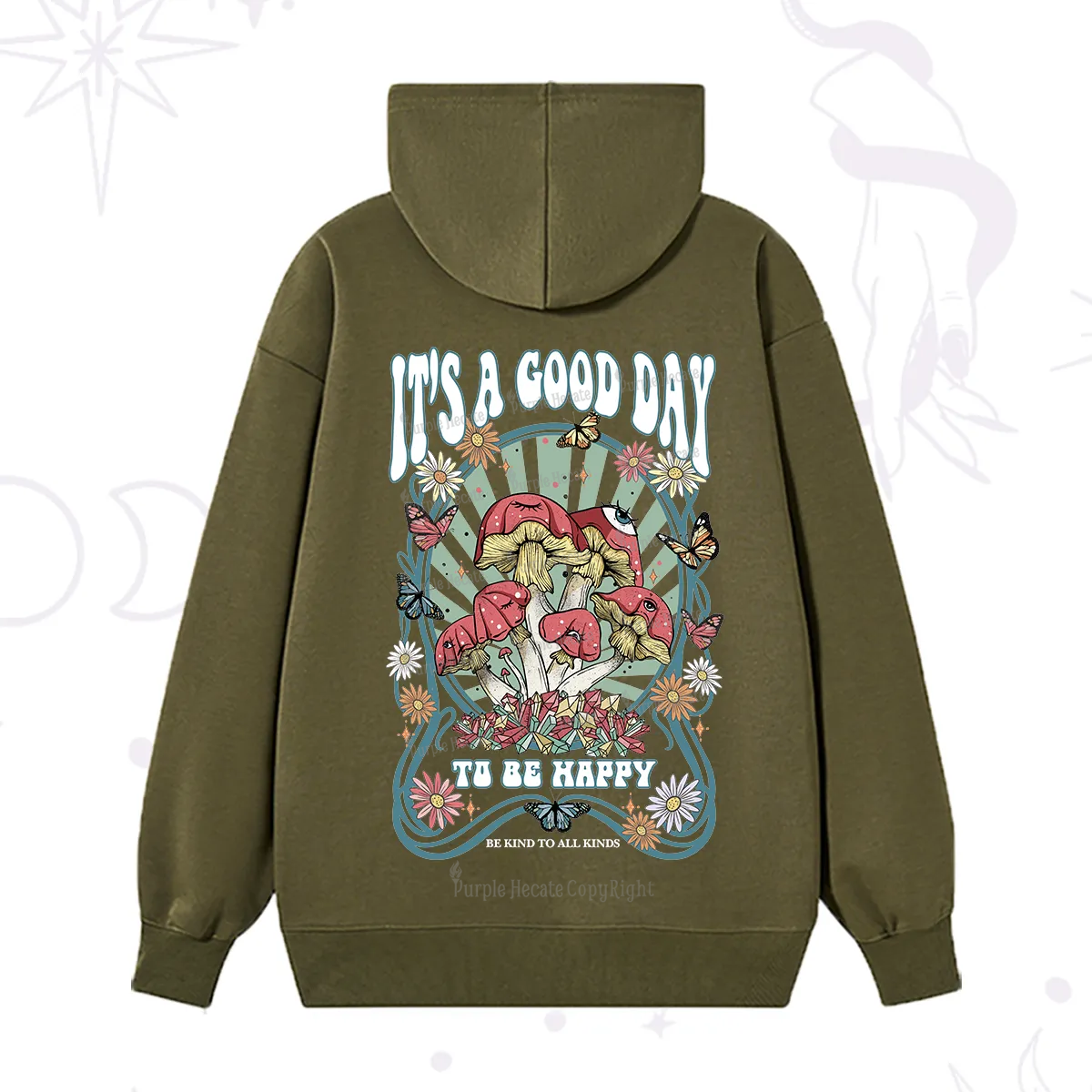 Purplehecate It's A Good Day To Be Happy Hoodie
