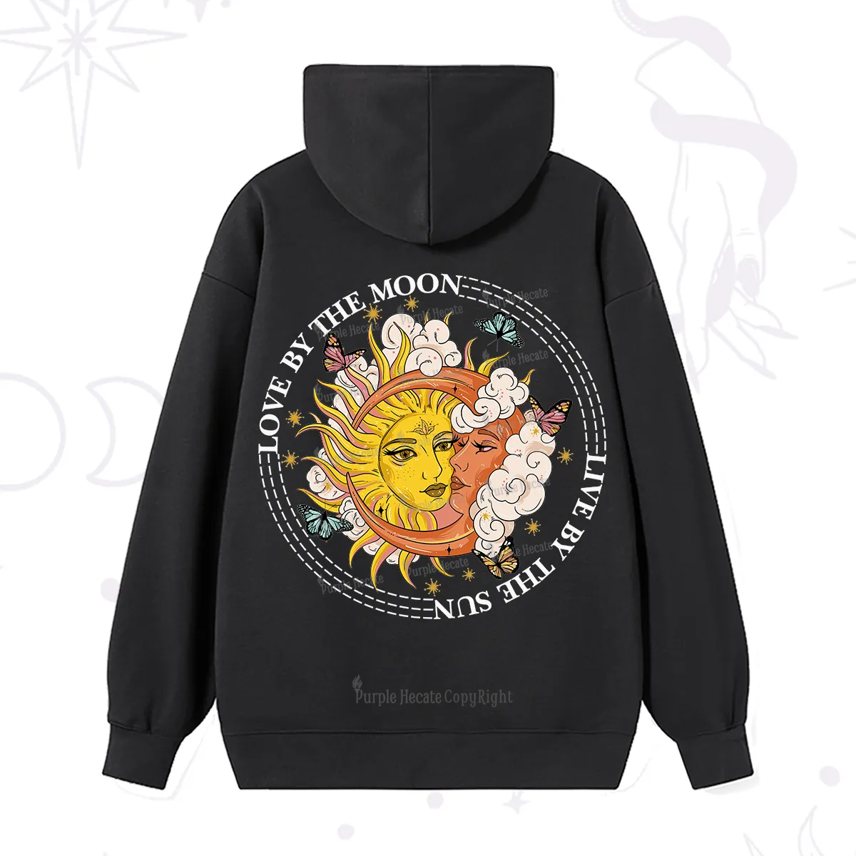 Purplehecate Live By The Sun Love By The Moon Hoodie