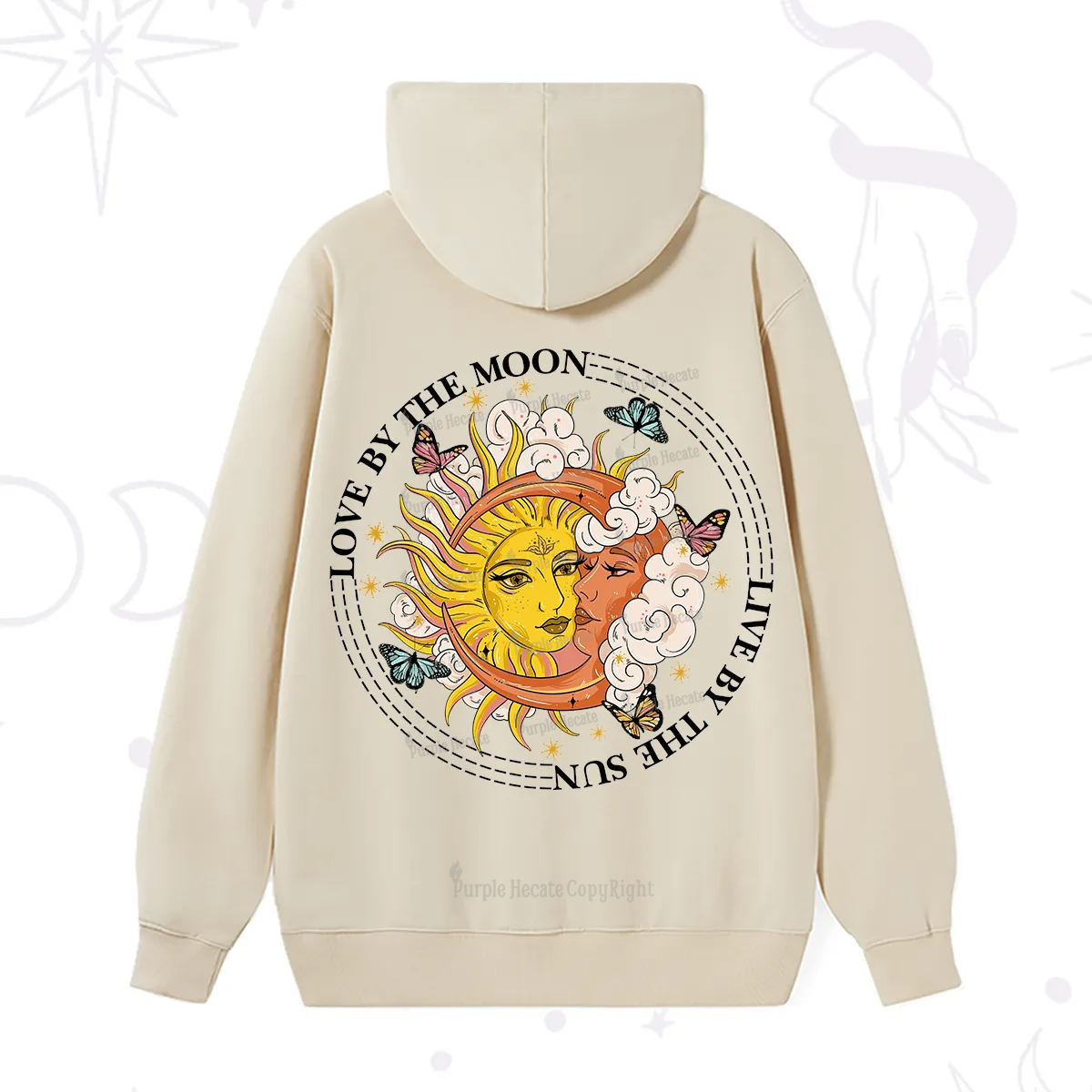 Purplehecate Live By The Sun Love By The Moon Hoodie