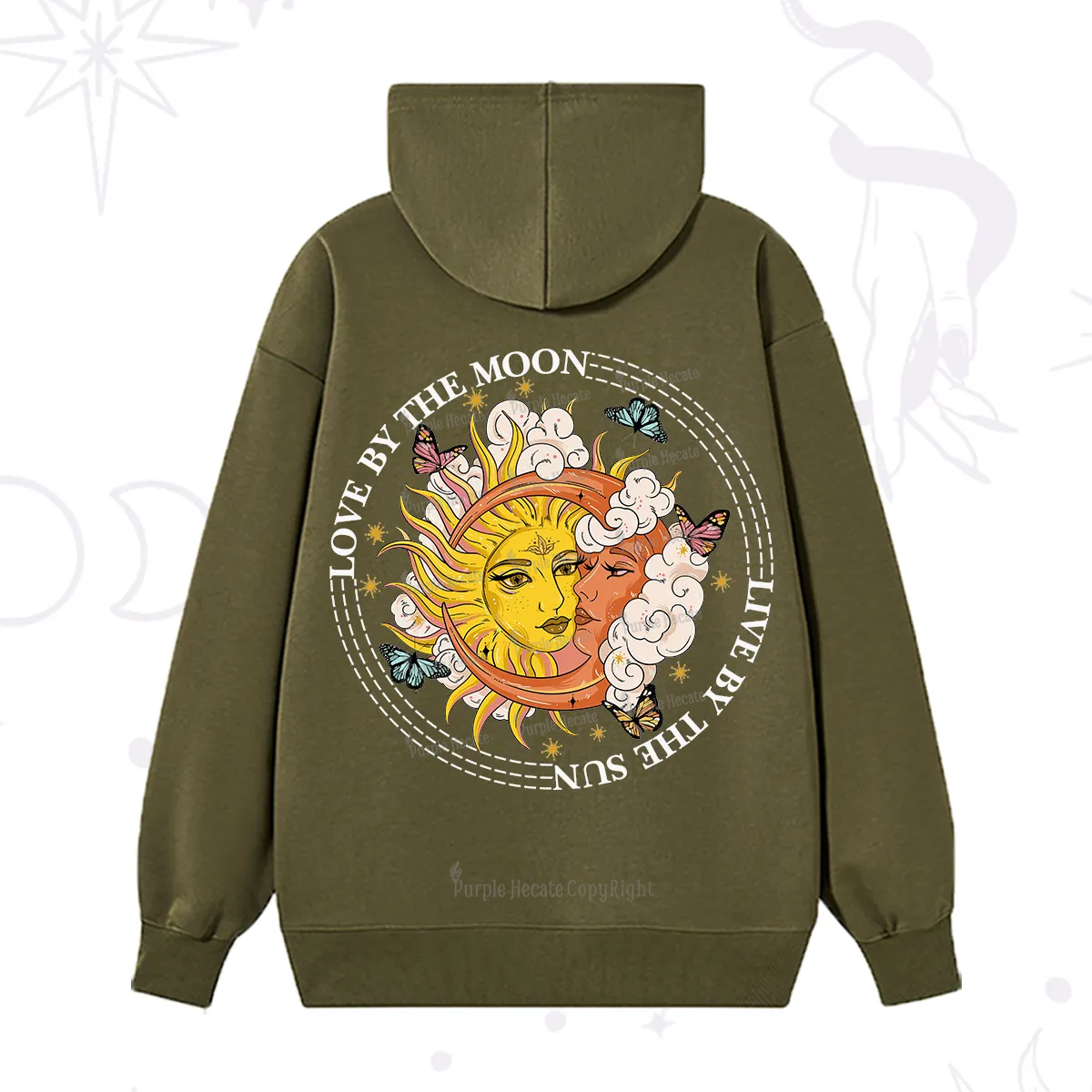 Purplehecate Live By The Sun Love By The Moon Hoodie