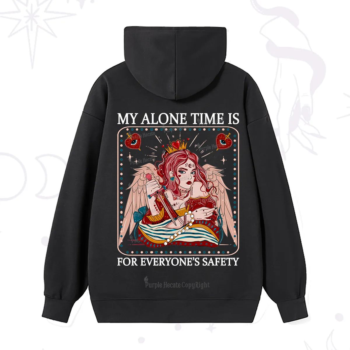 Purplehecate My Alone Time Is For Everyone's Safety Hoodie