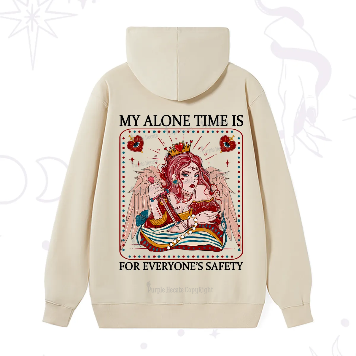 Purplehecate My Alone Time Is For Everyone's Safety Hoodie