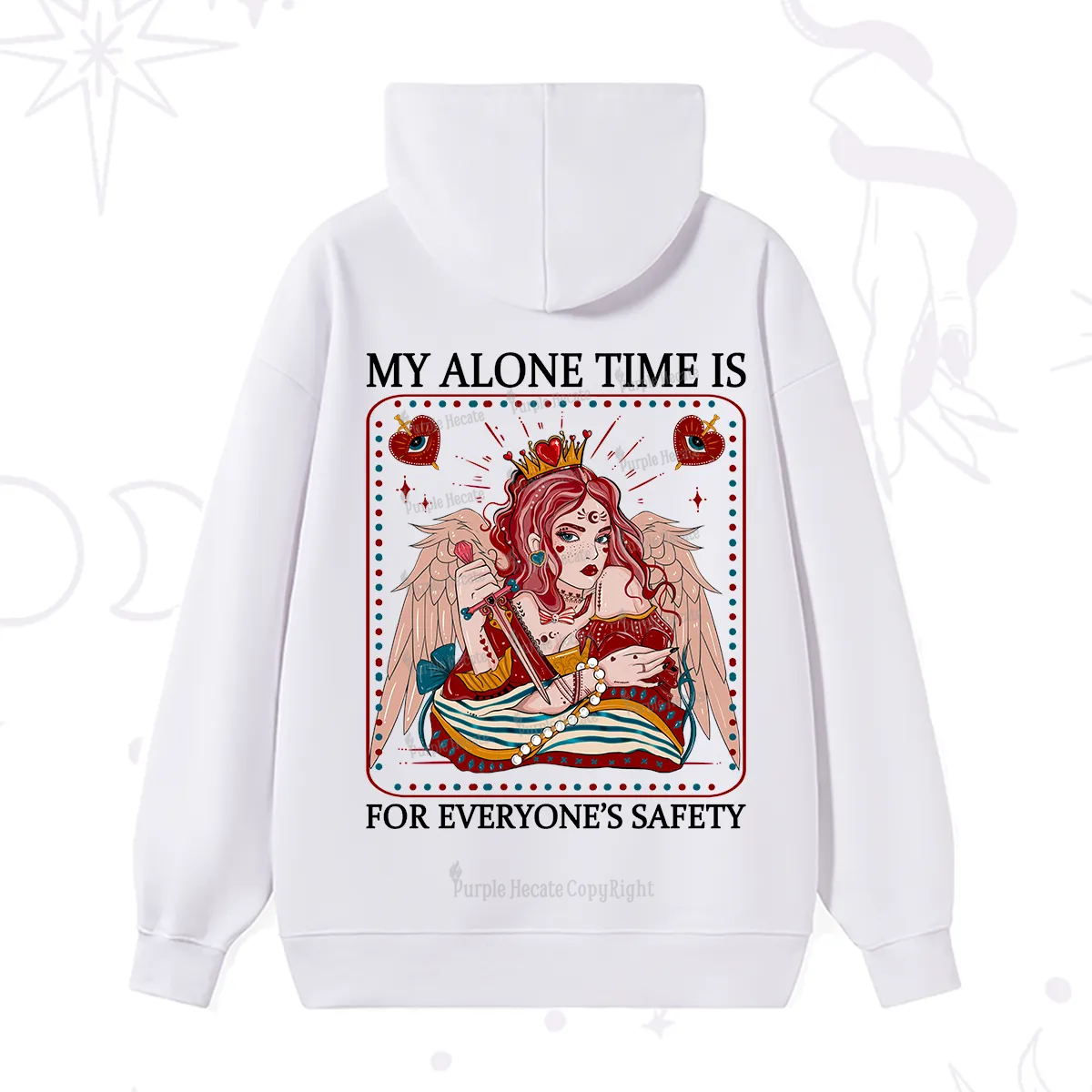 Purplehecate My Alone Time Is For Everyone's Safety Hoodie