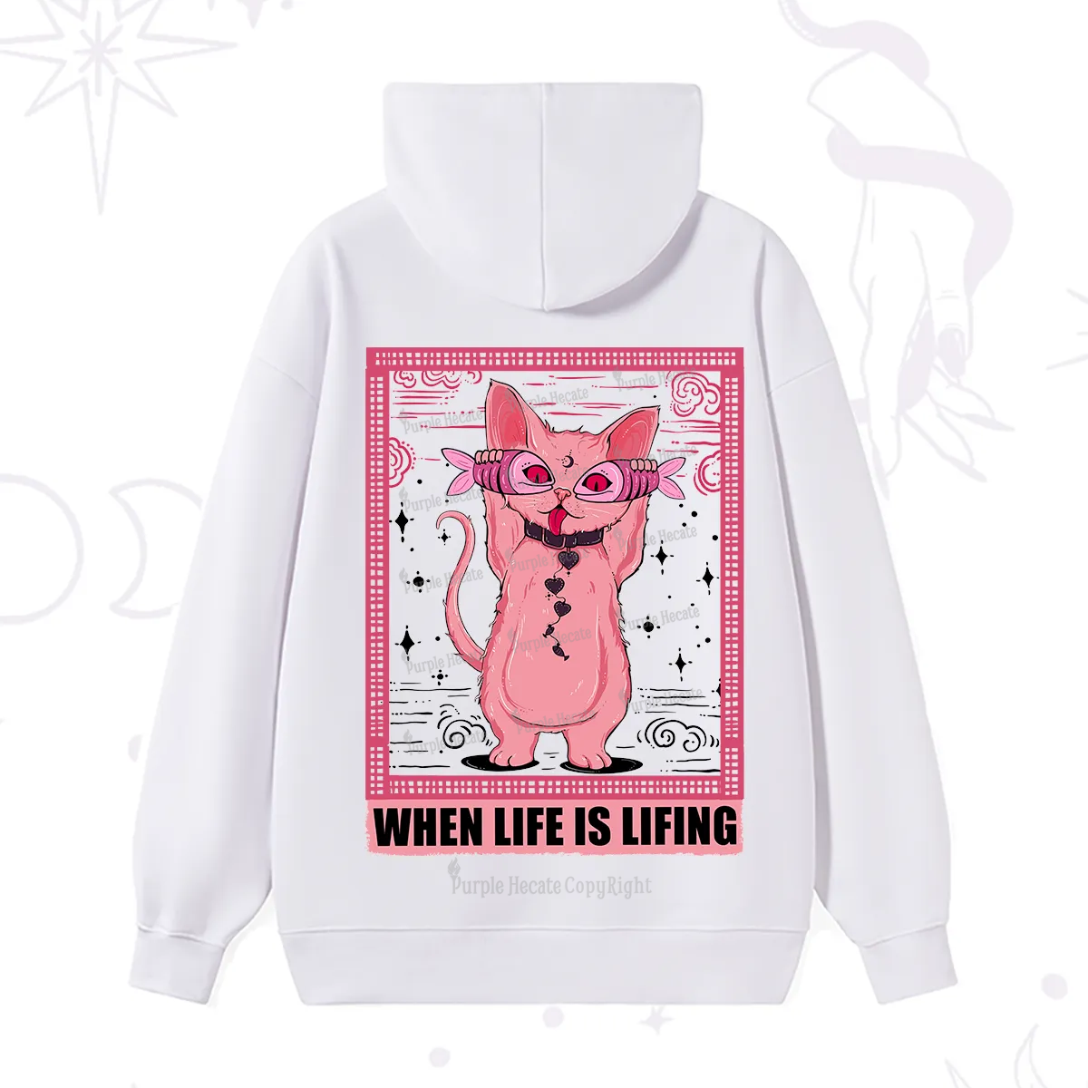 Purplehecate When Life Is Lifting Hoodie