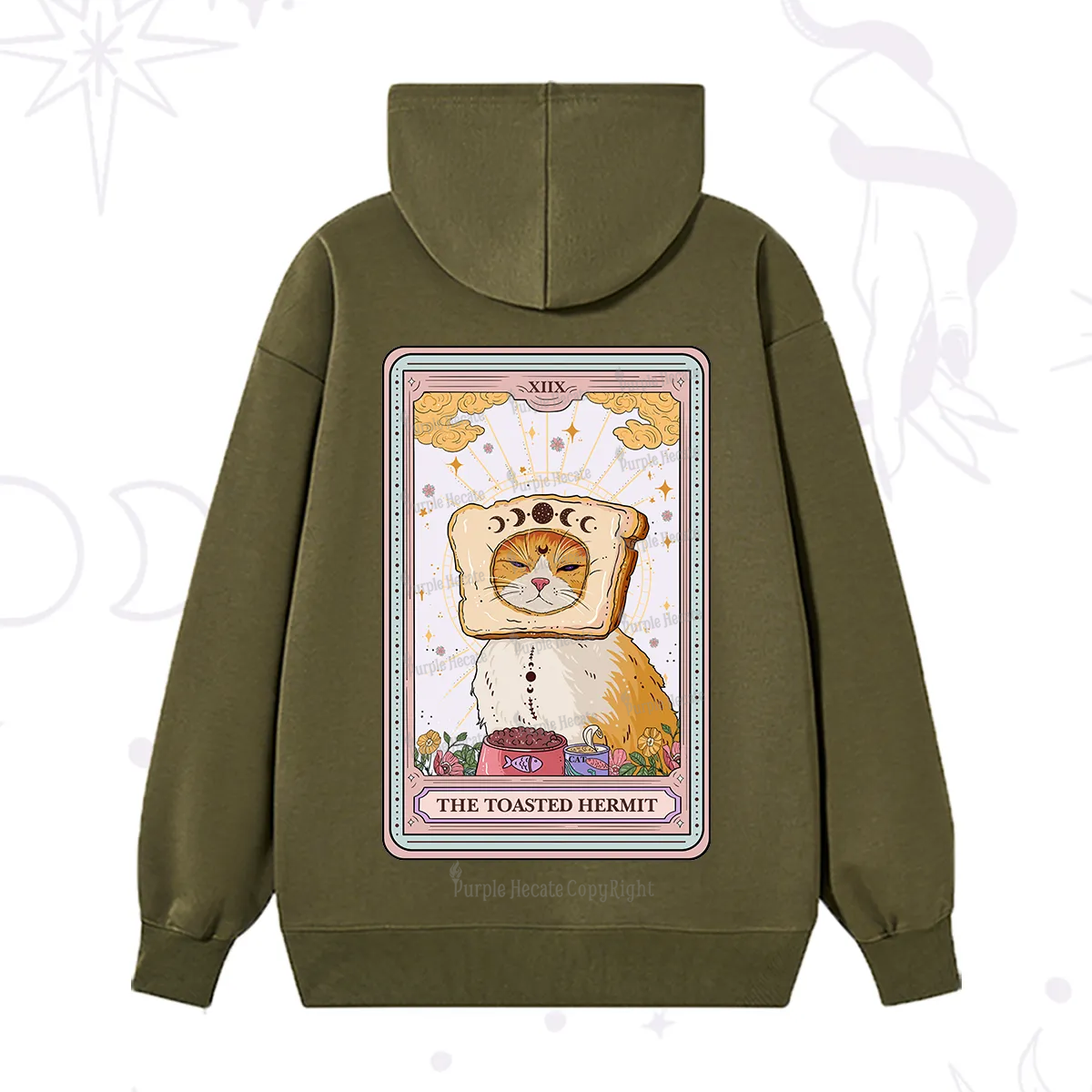 Purplehecate The Toasted Hermit Tarot Hoodie