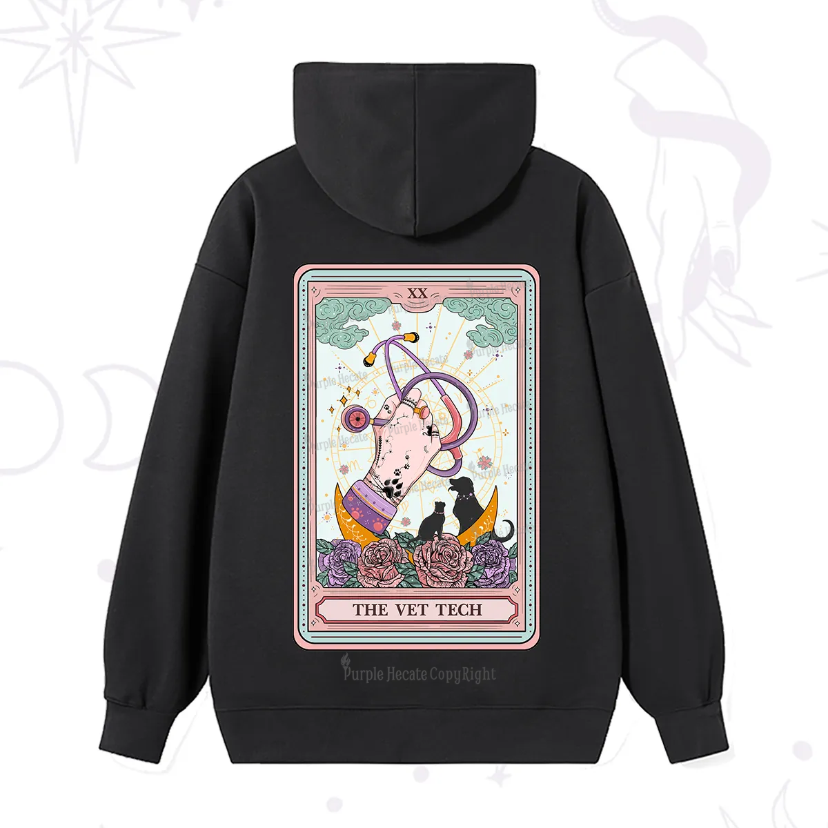 Purplehecate The Vet Tech Tarot Hoodie