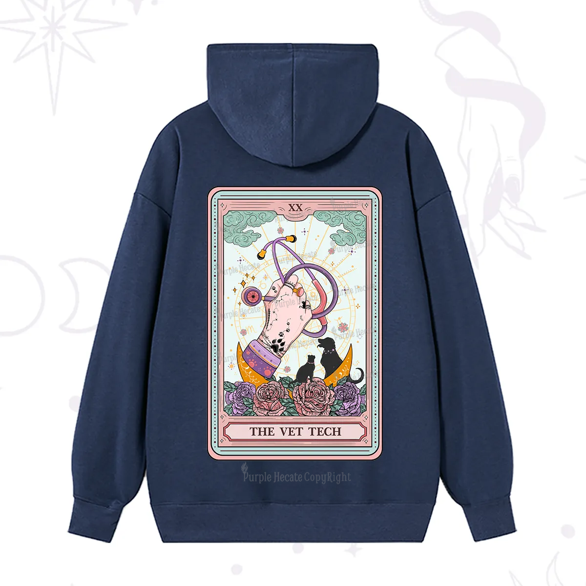 Purplehecate The Vet Tech Tarot Hoodie