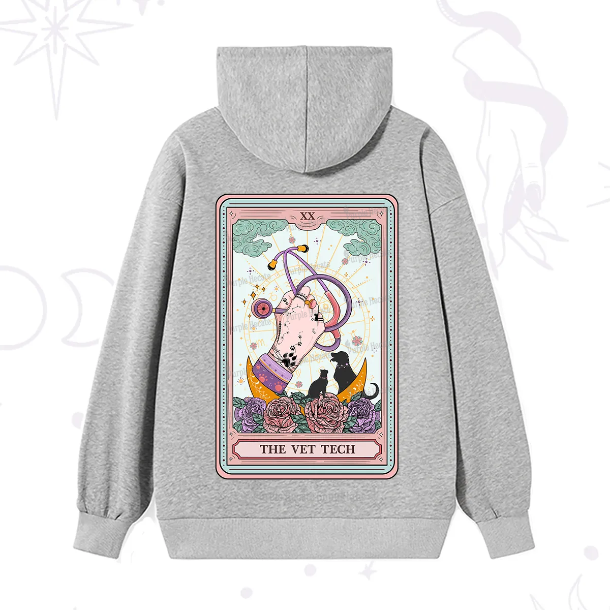 Purplehecate The Vet Tech Tarot Hoodie