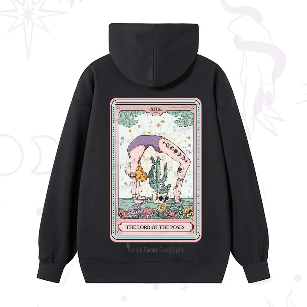 Purplehecate The Lord Of The Poses Tarot Hoodie
