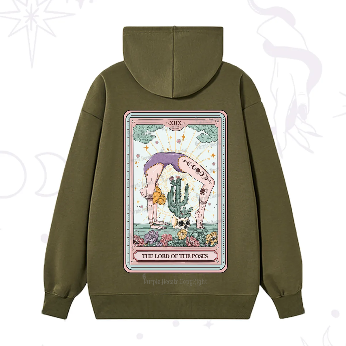 Purplehecate The Lord Of The Poses Tarot Hoodie