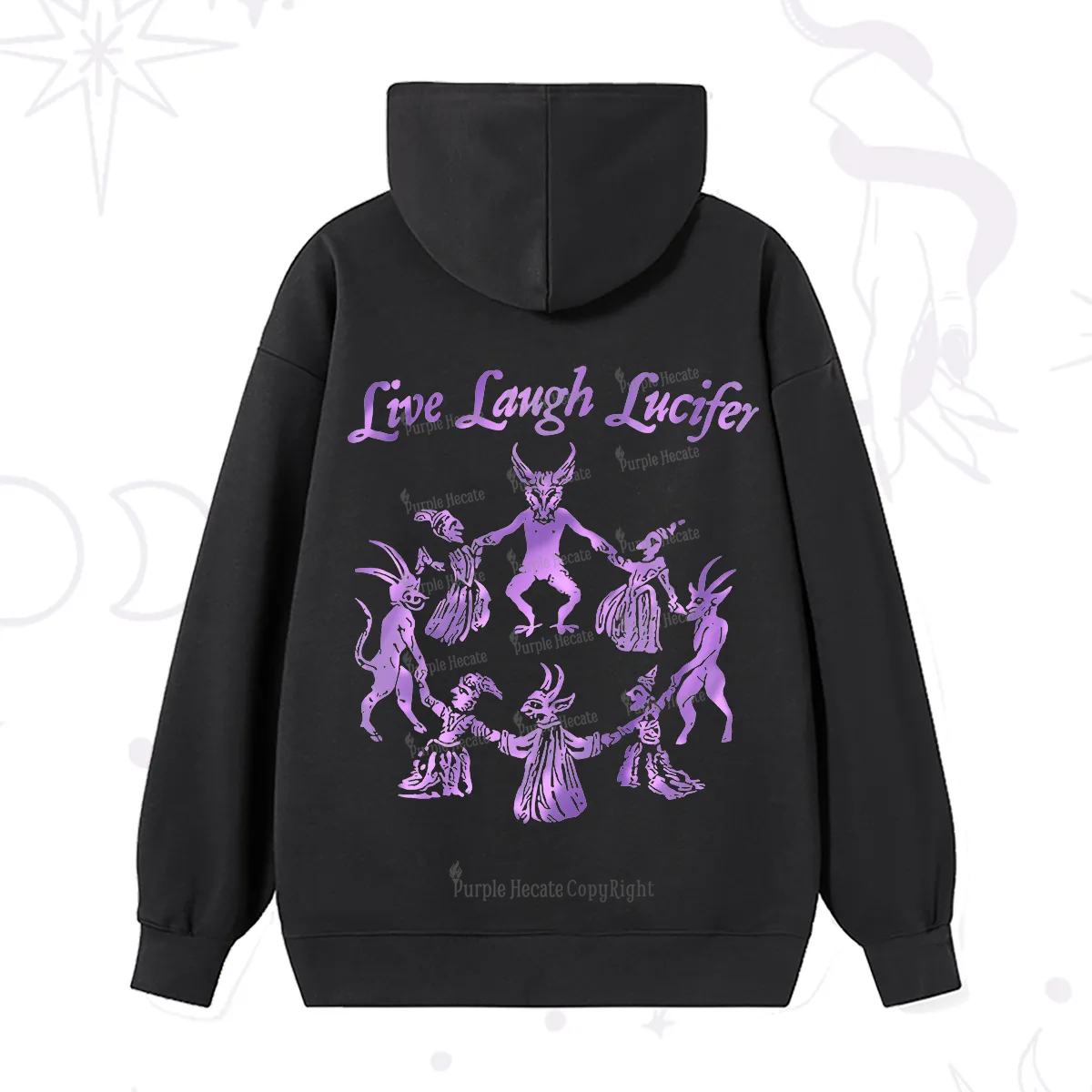 Purplehecate Live Laugh Lucifer Satanic Hoodie