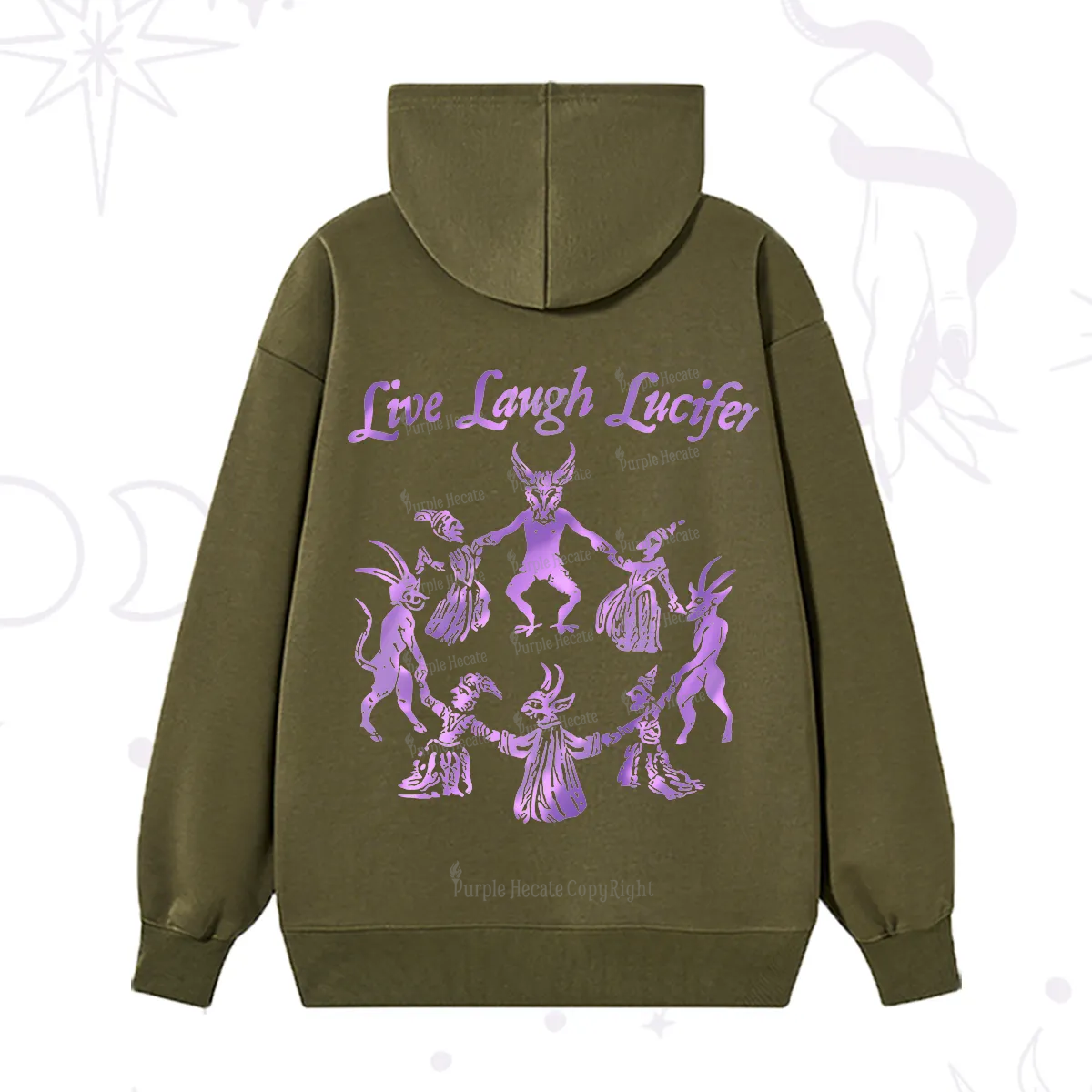 Purplehecate Live Laugh Lucifer Satanic Hoodie