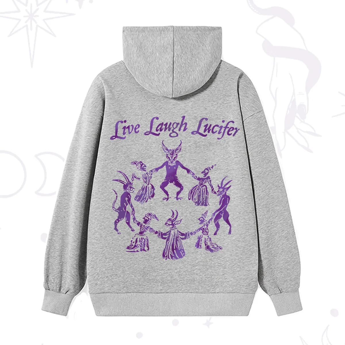 Purplehecate Live Laugh Lucifer Satanic Hoodie