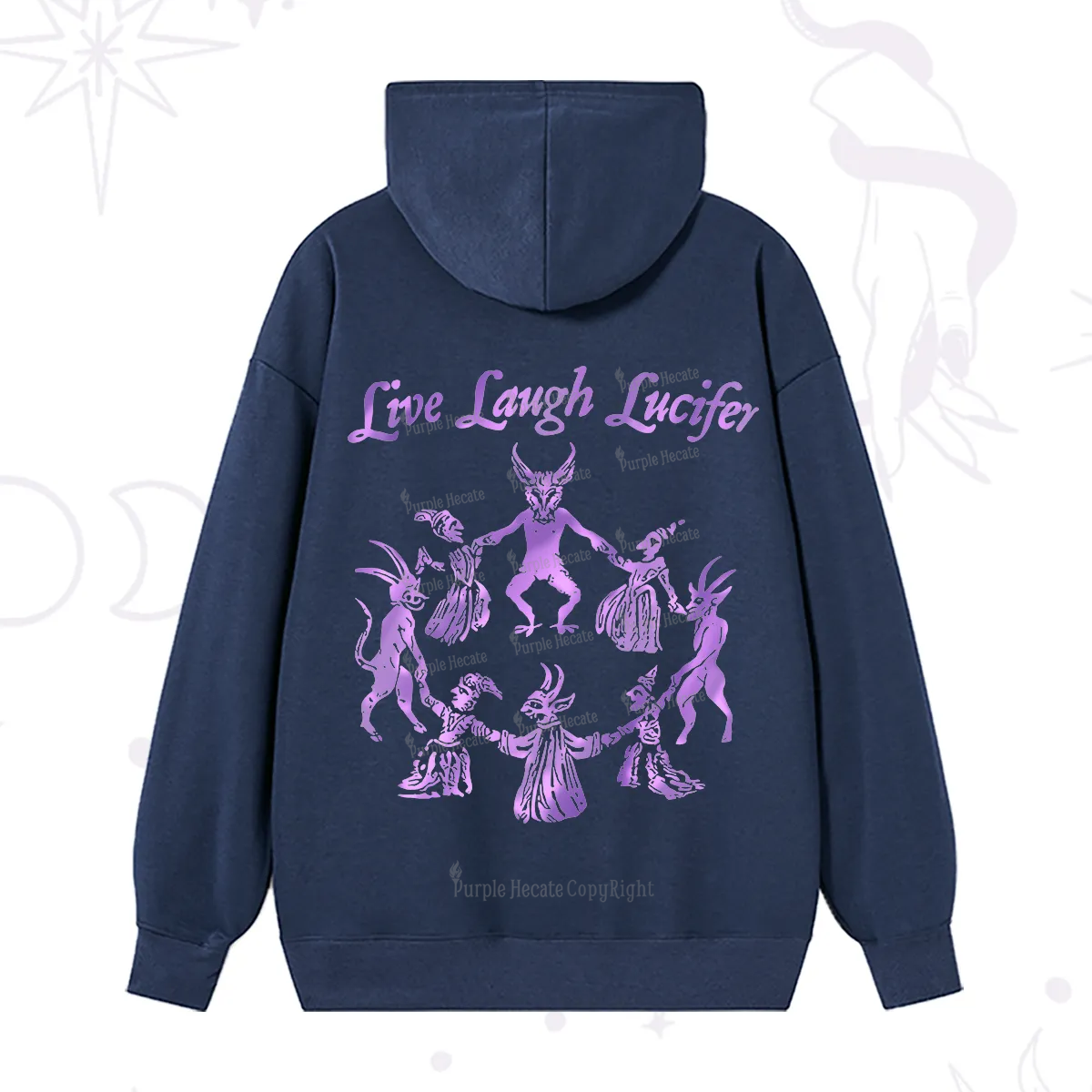 Purplehecate Live Laugh Lucifer Satanic Hoodie