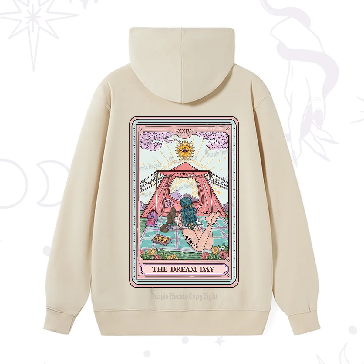 Purplehecate The Camp Lover Tarot Hoodie